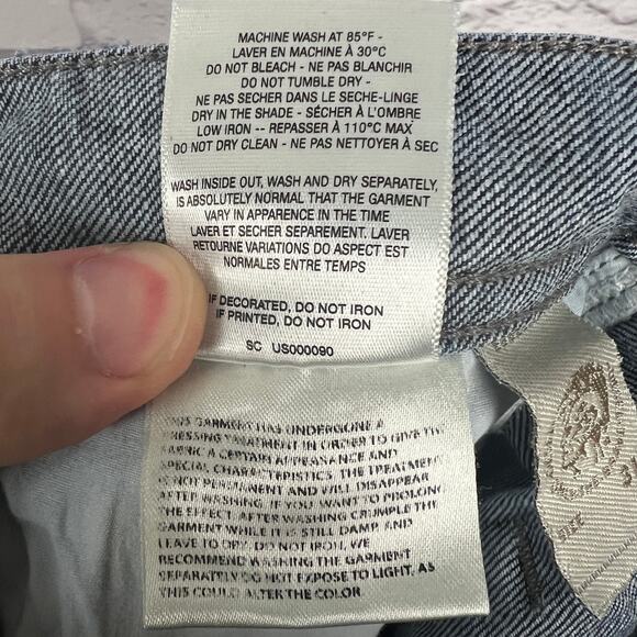 Diesel Industry Men’s 31 x 28 Waykee Regular Straight Button Fly Jeans USA Made - Picture 7 of 12